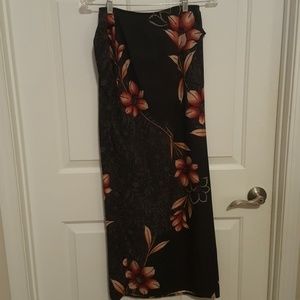 Wrap around long skirt